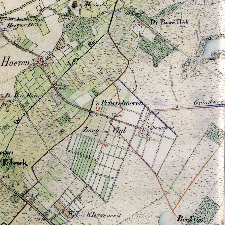 1837-1838 Topografische kaart.