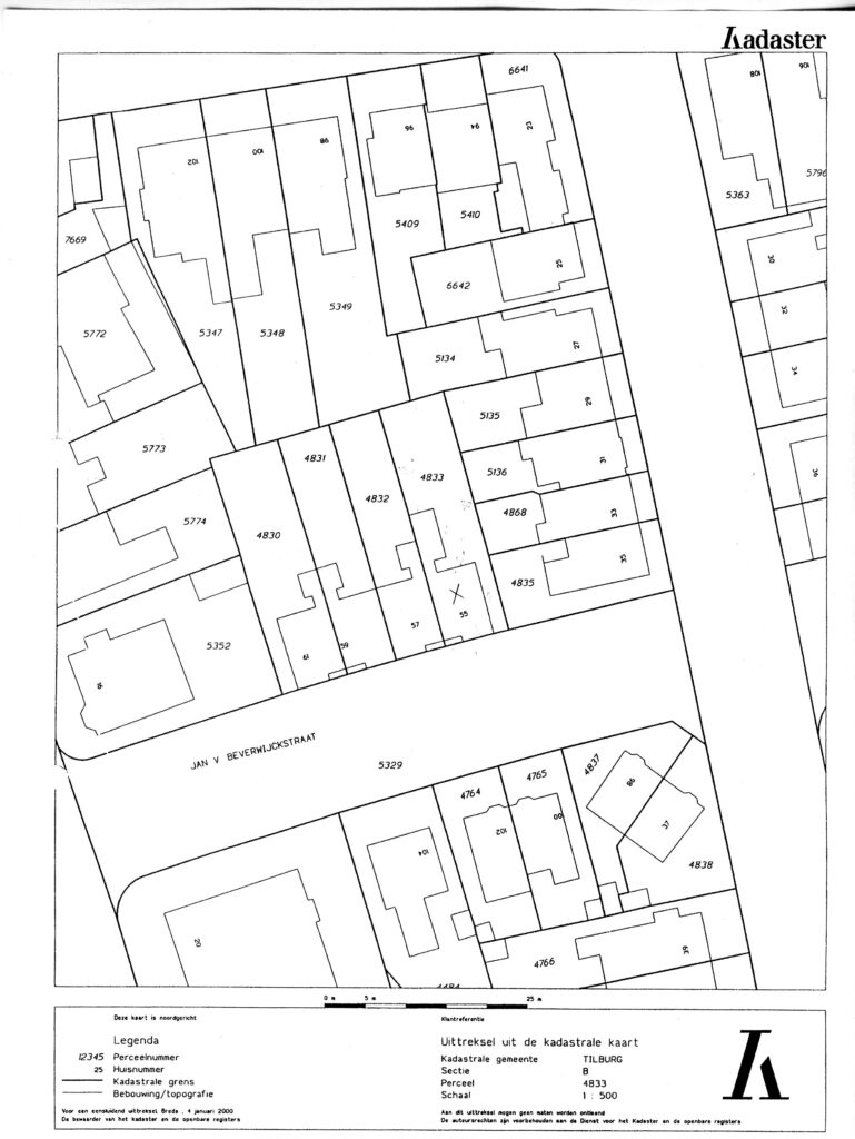 2000 Jan van Beverwijckstraat 55 kadastrale kaart.