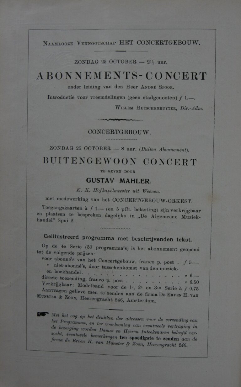 Programmaboekje 1903.