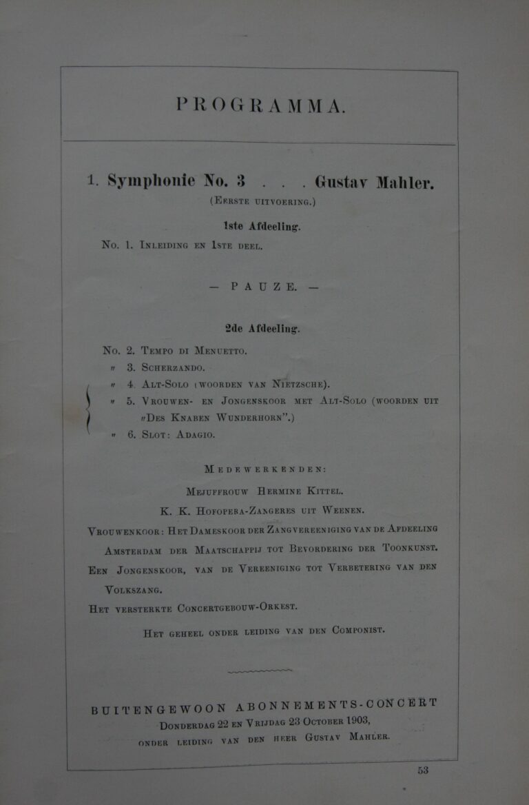 Programmaboekje 1903.