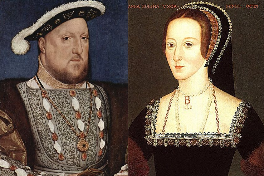 Hendrik VIII (1491-1547) en Anna Boleyn (1501-1536)