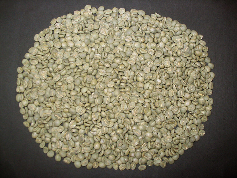 Ongebrande Coffea arabica.
