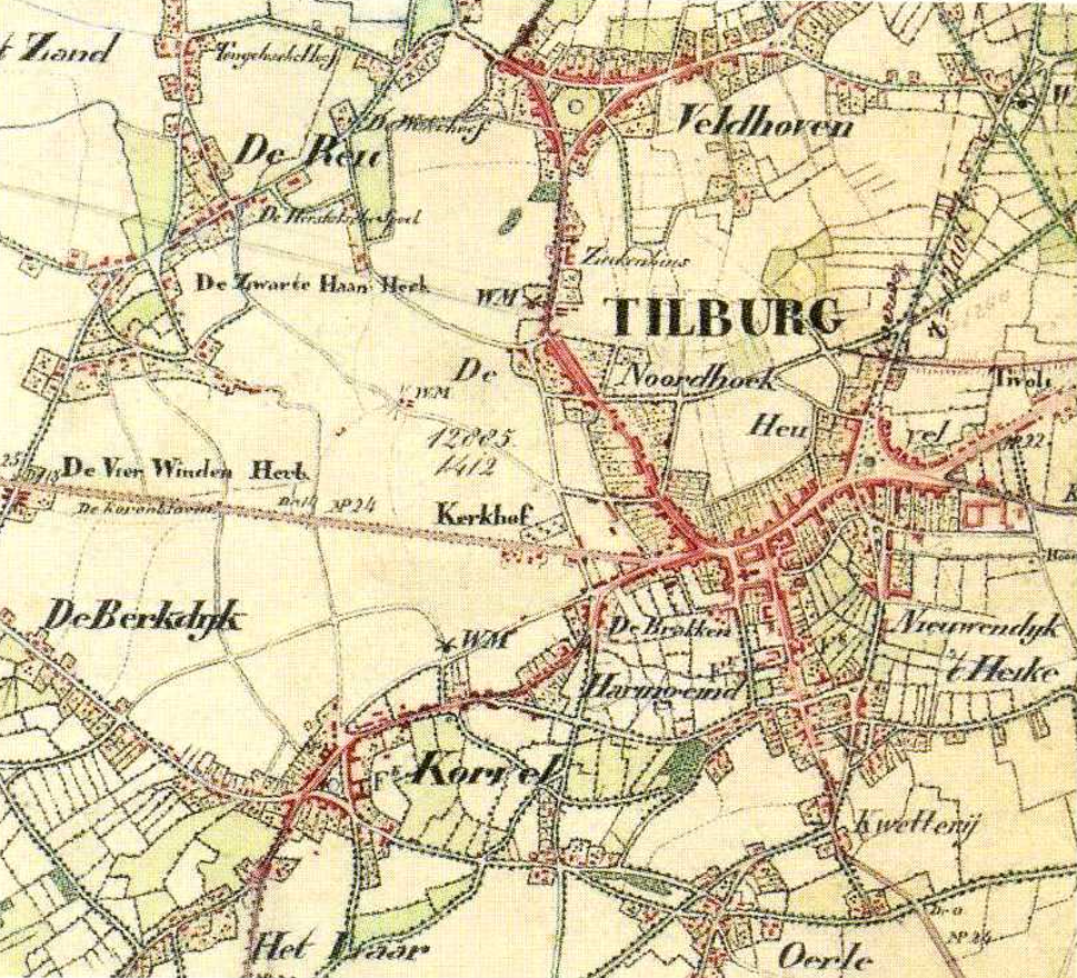1838 Tilburg, Tivoli, 't Heike, Oerle, Korvel en Veldhoven.