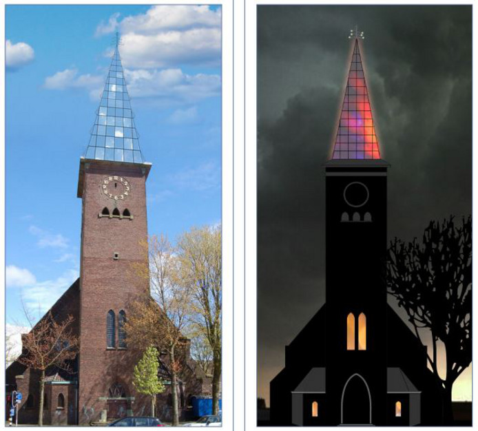 2017 Sacramentskerk ontwerp torenspits door Jos ten Brink.