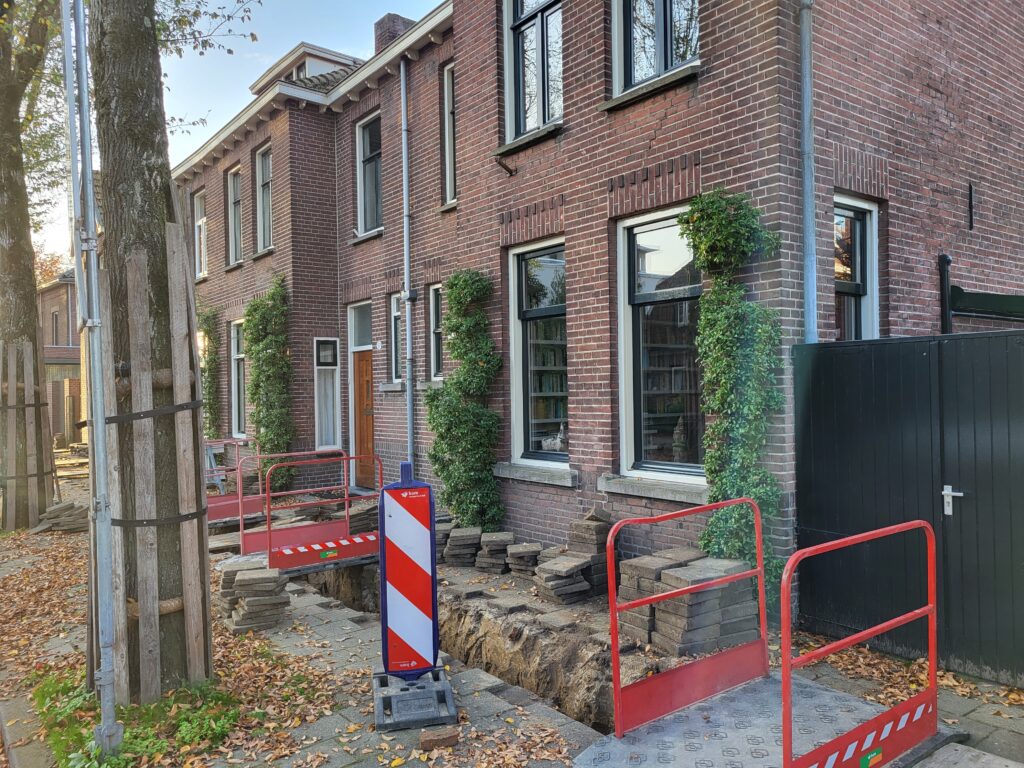 2022 Jan van Beverwijckstraat 55 nieuwe gasleiding.