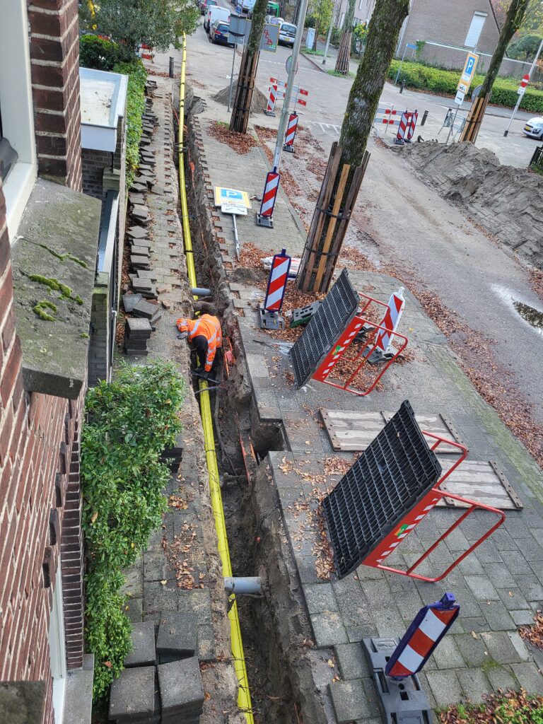 2022 Jan van Beverwijckstraat 55 nieuwe gasleiding.