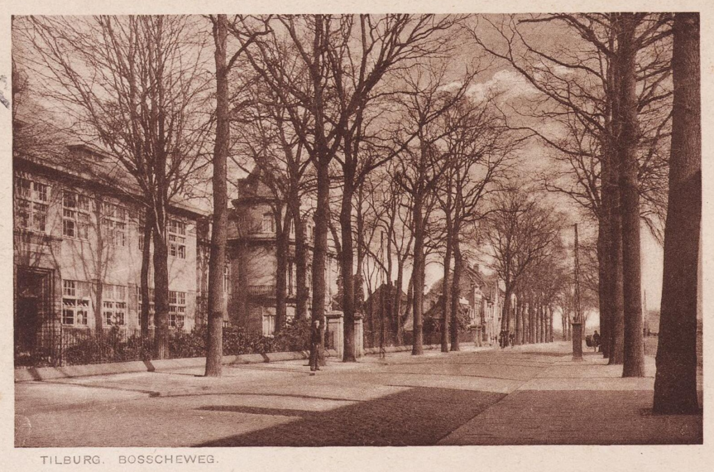 1930 Bosscheweg met Katholieke Leergangen en Villa Tivoli.