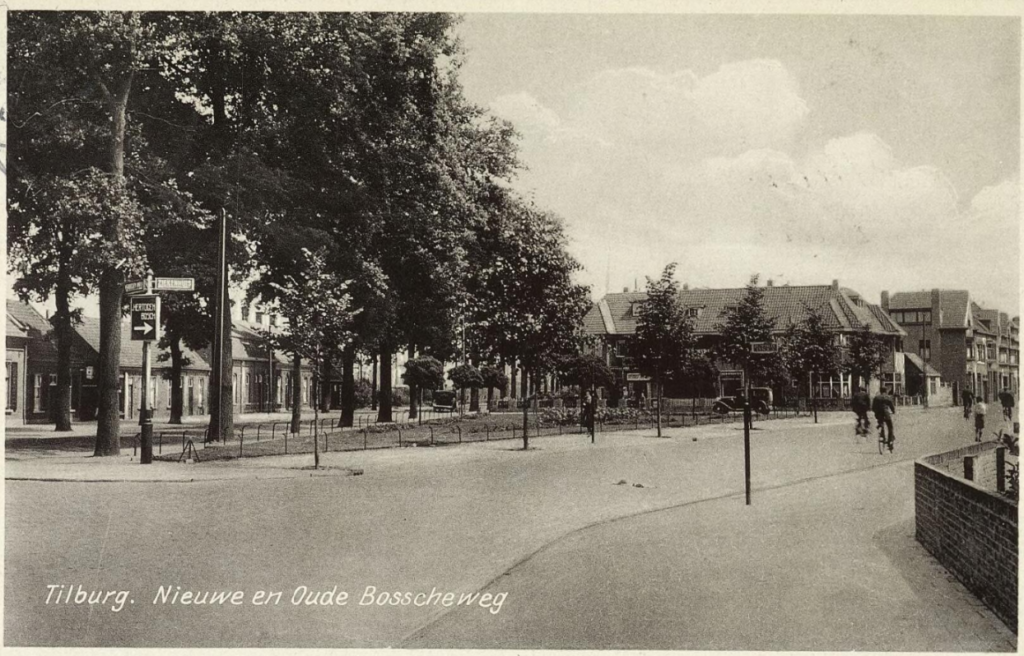 1934 Oude Bosscheweg (links) en Nieuwe Bosscheweg (rechts).