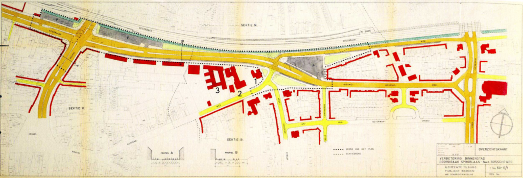 1959 Bestemmingsplan Doorbraak Spoorlaan-Nieuwe Bosscheweg.