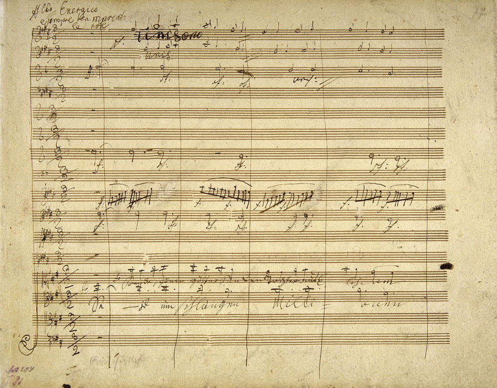 Beethoven partituur symfonie No. 9