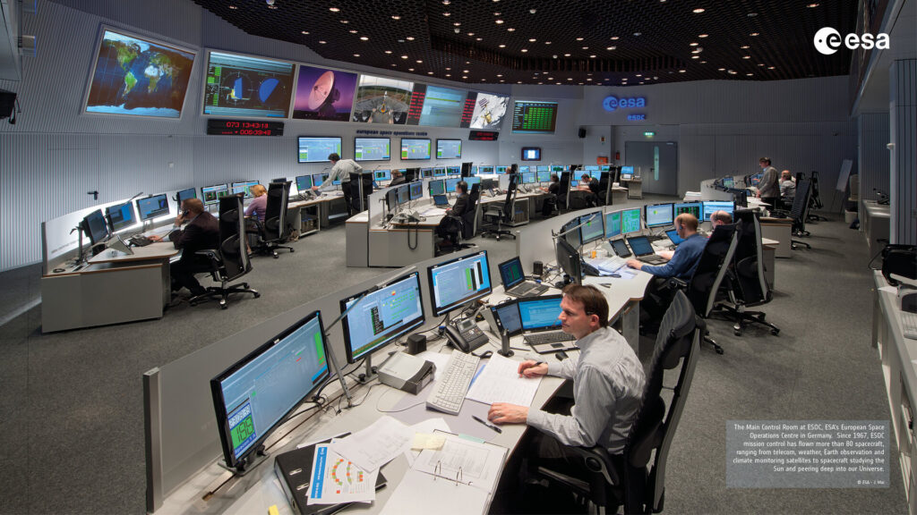 ESA ESOC European Space Operations Centre in Darmstadt, Germany