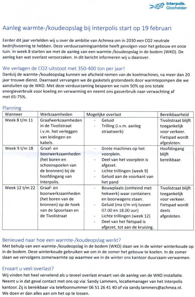 Interpolis Stadstuin bewonersbrief februari 2024