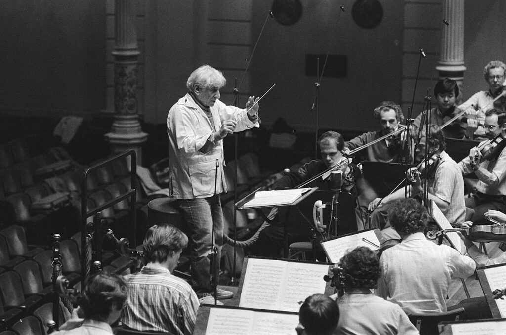 Leonard Bernstein and the Concertgebouworchestra with Jaap van Zweden, rehearsal 30-05-1985