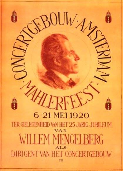 Mahler Festival Amsterdam 1920 poster