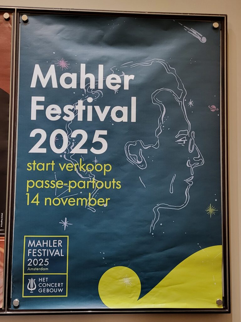 Mahler Festival Amsterdam 2025 poster