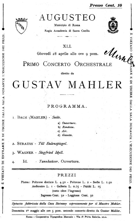 Poster concert 28-04-1910
