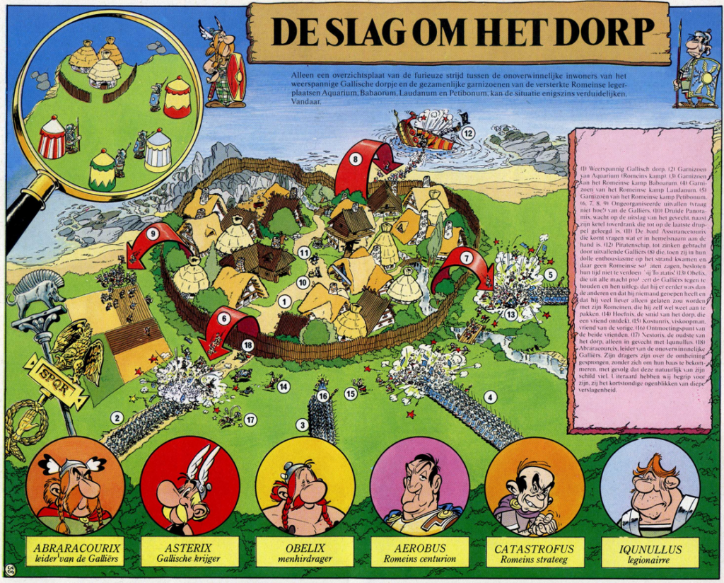 Astérix - De slag om het dorp (uit Astérix en de intrigant)