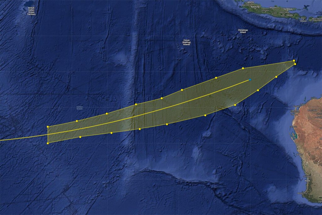 IFT5 NOTAM Splashdown